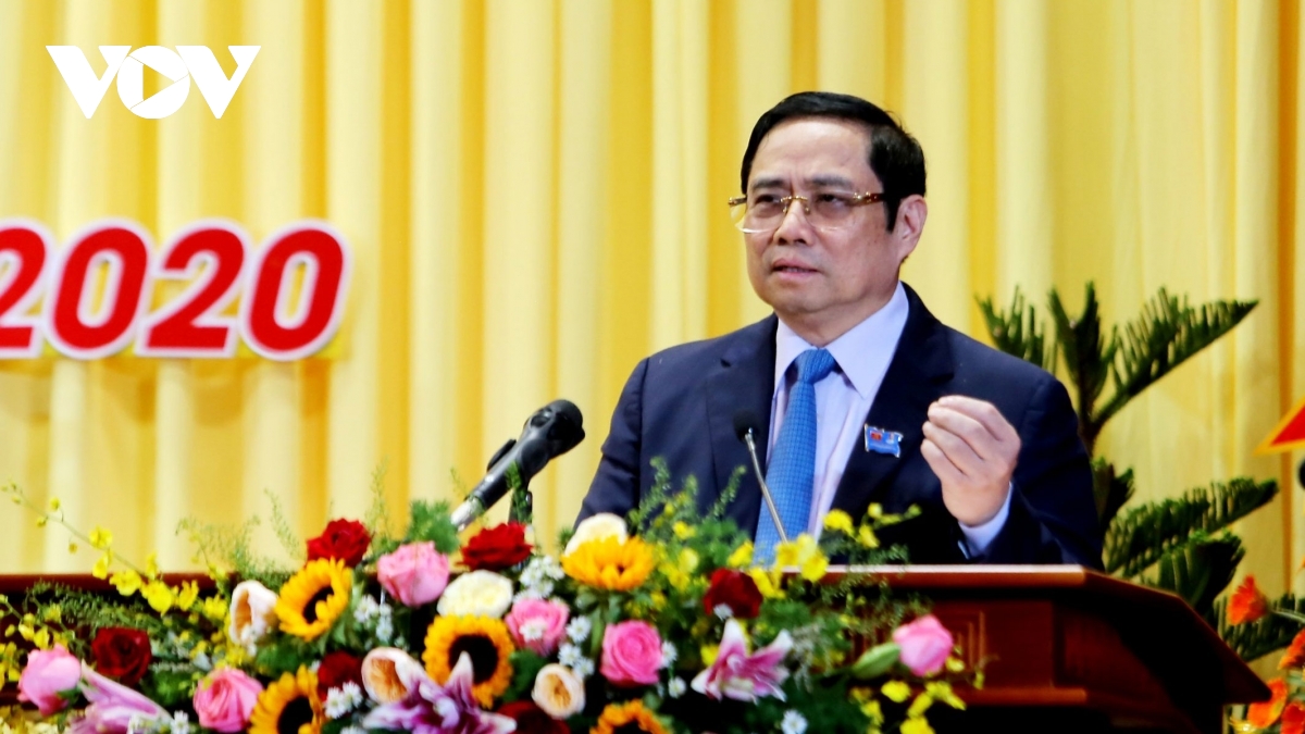 Ông Phạm Minh Chính dự và chỉ đạo Đại hội Đảng bộ tỉnh Sóc Trăng
